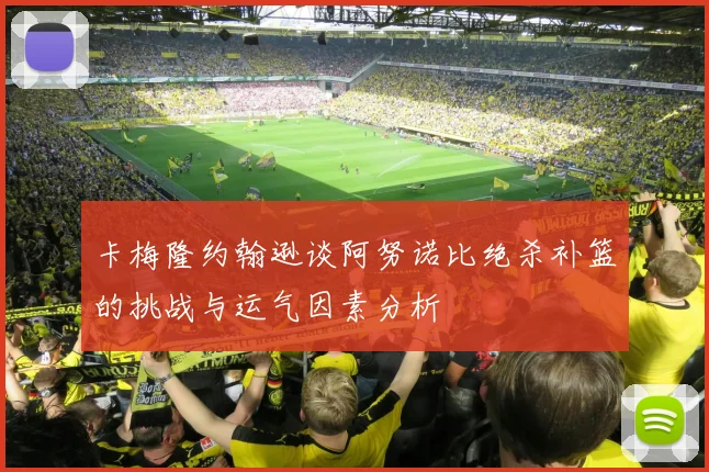 卡梅隆约翰逊谈阿努诺比绝杀补篮的挑战与运气因素分析